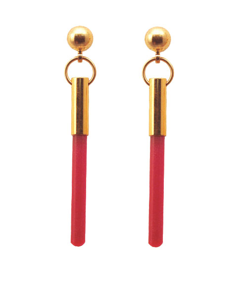 Ruby earrings